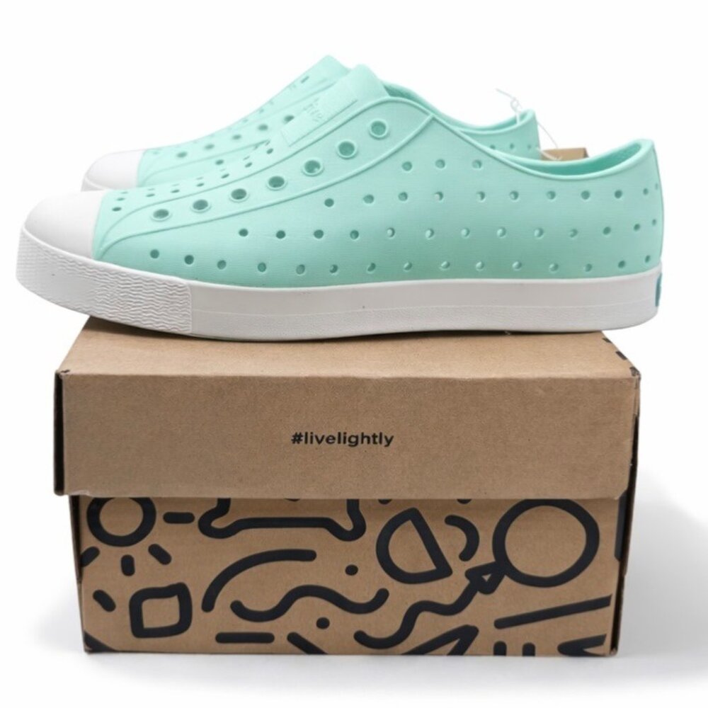 Native Jefferson Kids Slip-On Water Shoes Hydrangea Blue Size J3 Lightweight EVA - Picture 2 of 8